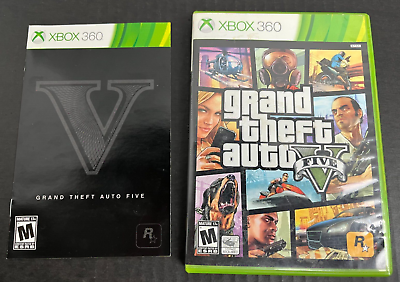 Grand Theft Auto V GTA 5 - Xbox 360 - Case and Manual Only