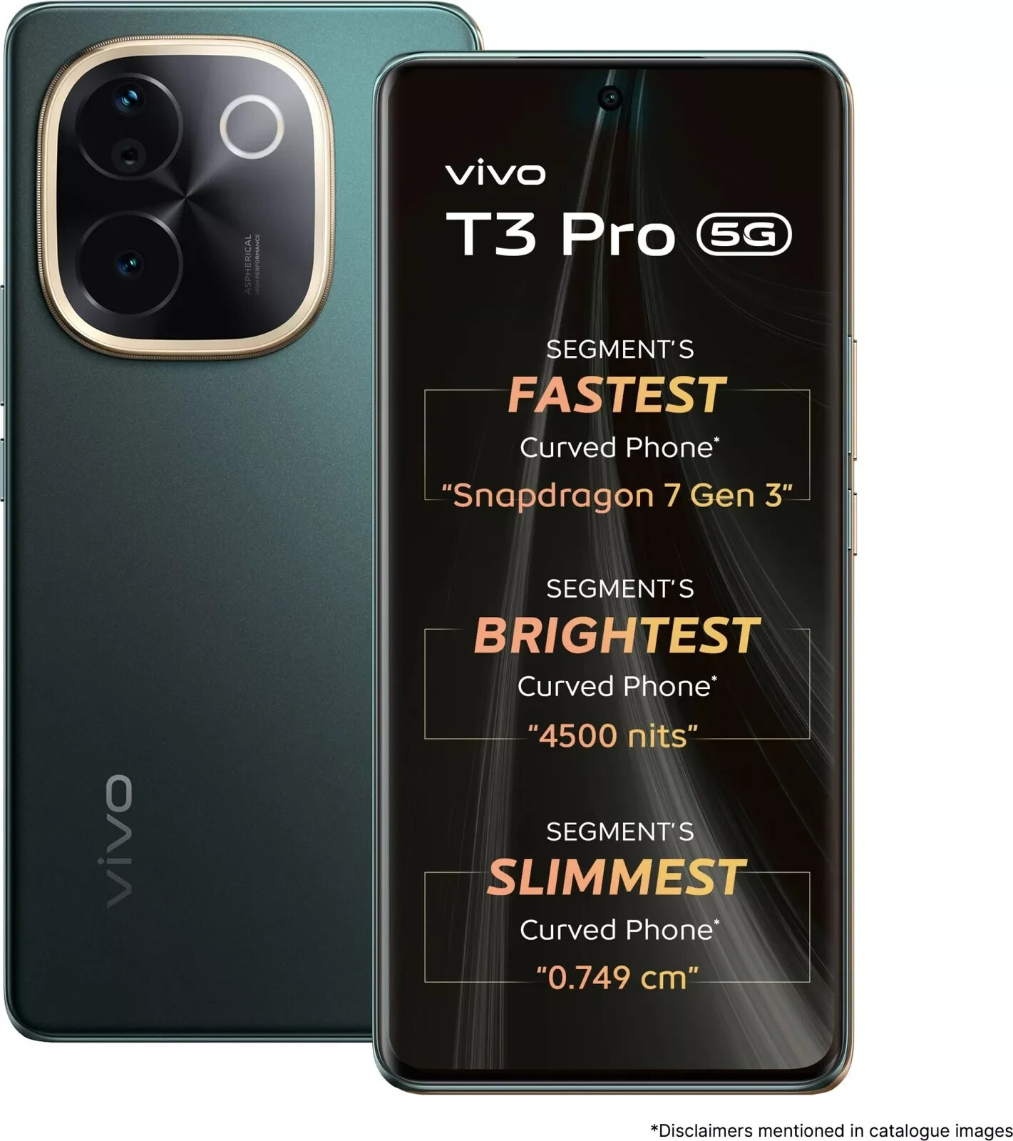 vivo T3 Pro 5G (Green 256 GB 8GB RAM) 6.77" Snapdragon 7 Gen 3 Global Version.