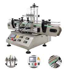 TECHTONGDA®Auto Liquid Fill Machine5-1000ml W/4pc 8mm Nozzle Magnetic Pump Fille