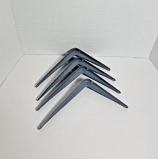 Lot of 4 Gray 8" Shelf Brackets New Never Used