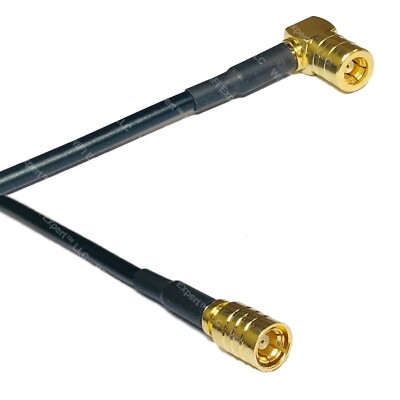 USA-CA LMR100 SMB FEMALE ANGLE to SMB FEMALE Coaxial RF Pigtail Cable