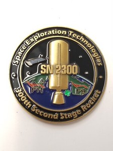 SpaceX - 300th Merlin D Vacuum Engine Commemorative Coin 2.5"