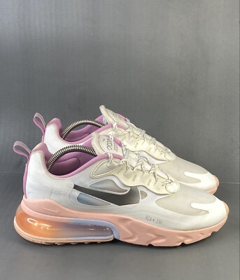 Nike Air Max 270 React Washed Coral sneaker athletic shoes womens size 9