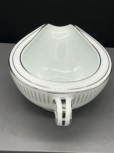 Noritake BIARRITZ Creamer Grey Feathers Mid Century Modern 6006 Vintge 1960's - Picture 10 of 11