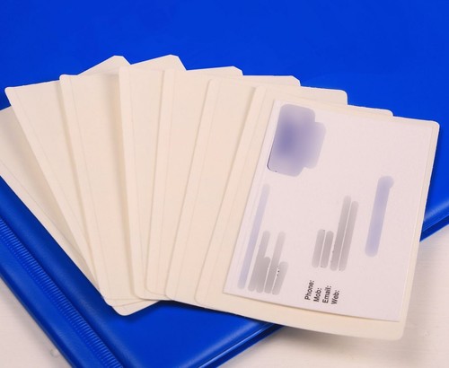 10 Self Seal Laminating Pouches ID Credit Business Card Cold 66x98mm 240/60 Mic - Picture 5 of 8