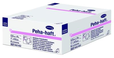 Hartmann PEHA-Haft Cohesive Conforming Gauze Bandage 1 in.x4 1/2 yd (Pack of 8)