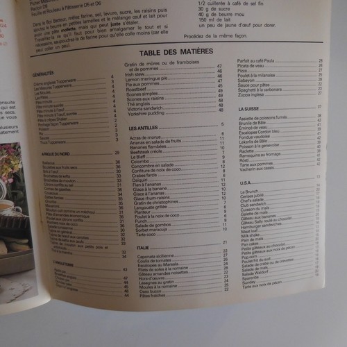 TUPPERWARE voyage livre de collection cuisine 1982 France N3378 - Imagen 10 de 12