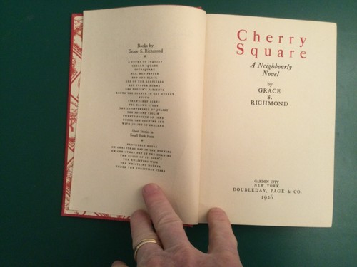 1926 Antique Romance Novel Cherry Square by Grace Richmond HCDJ - Picture 9 of 18