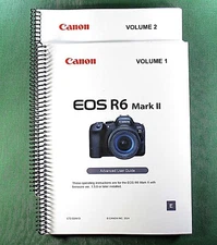 Canon EOS R6 Mark II Instruction Manual Set: 1079 Pages & Clear Covers