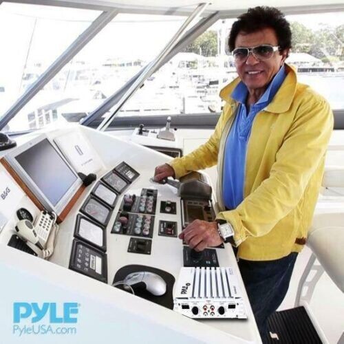 Pyle PLMRA400 4 Ch 400 Watt Waterproof Marine Boat Power Audio Amp Amplifier