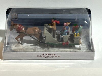Lemax Christmas Village Sleigh Ride Coventry Cove Horse Gifts Family 2011 - New