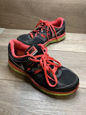 Women's Nike Dual Fusion Lite Running Shoes Black/Red/Green Size  599560-063