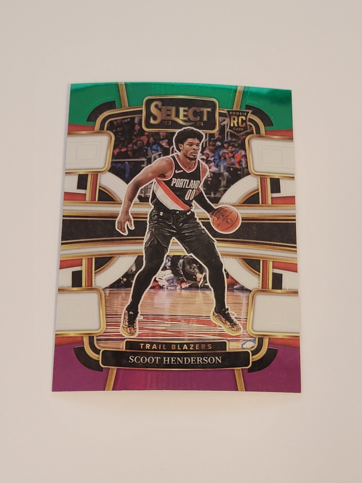 2023-24 Panini Select Scoot Henderson #77 Tri-Color Concourse Prizm RC Blazers