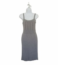 Old Navy Soft Sweater Sheath Dress XS Shoulder Strap Ribbed Top Pleated Skirt.