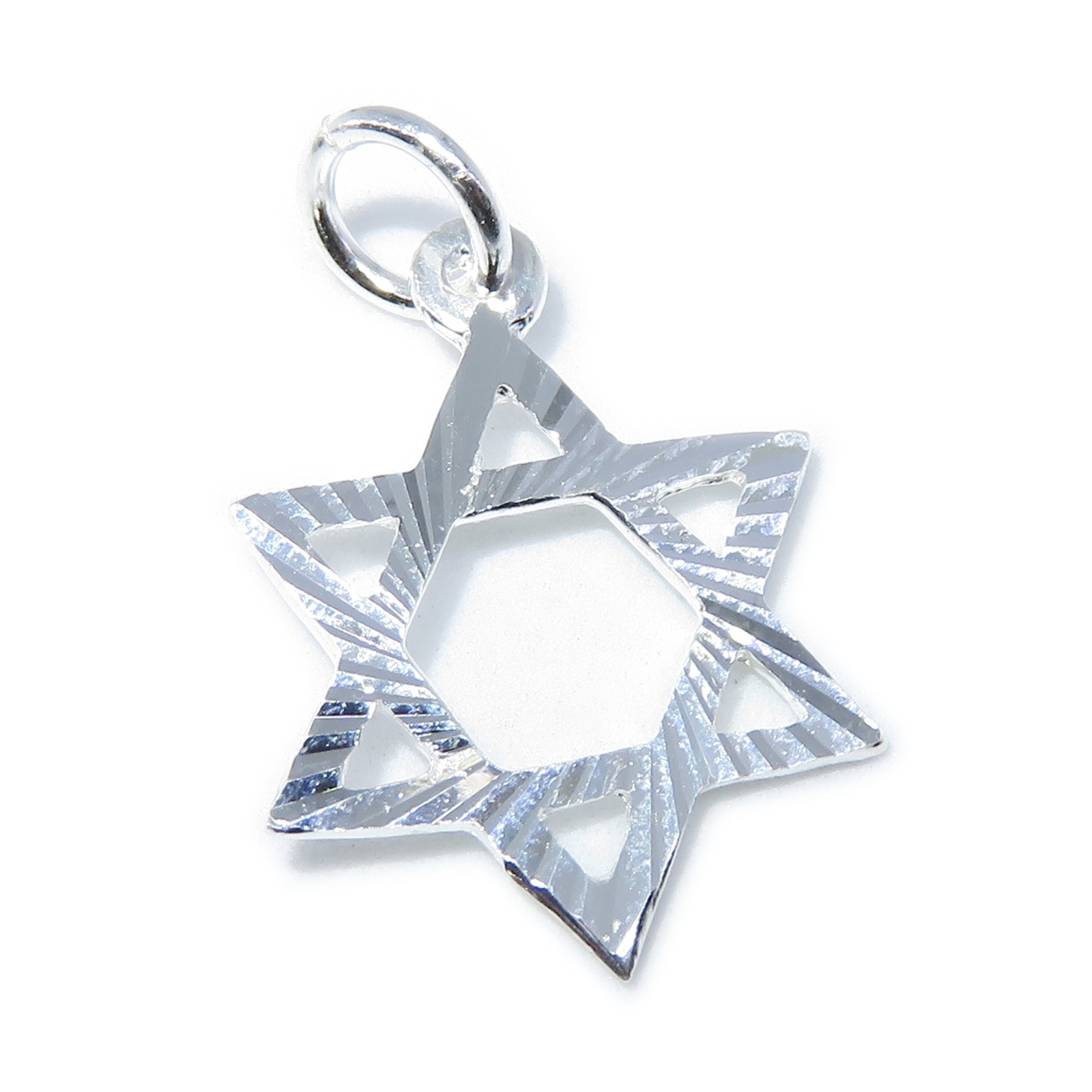 Star of David sterling silver charm .925 x 1 Religious and Holy charms_