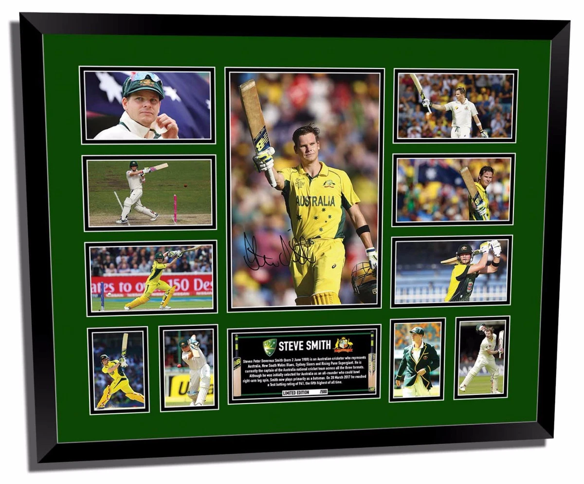 STEVE SMITH 1 SIGNED LIMITED EDITION FRAMED MEMORABILIA eBay