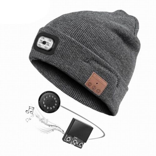 For Shoveling Snow Riding Winter Warm Bluetooth Head Light Lamp Hat Beanie5072 - Picture 1 of 21