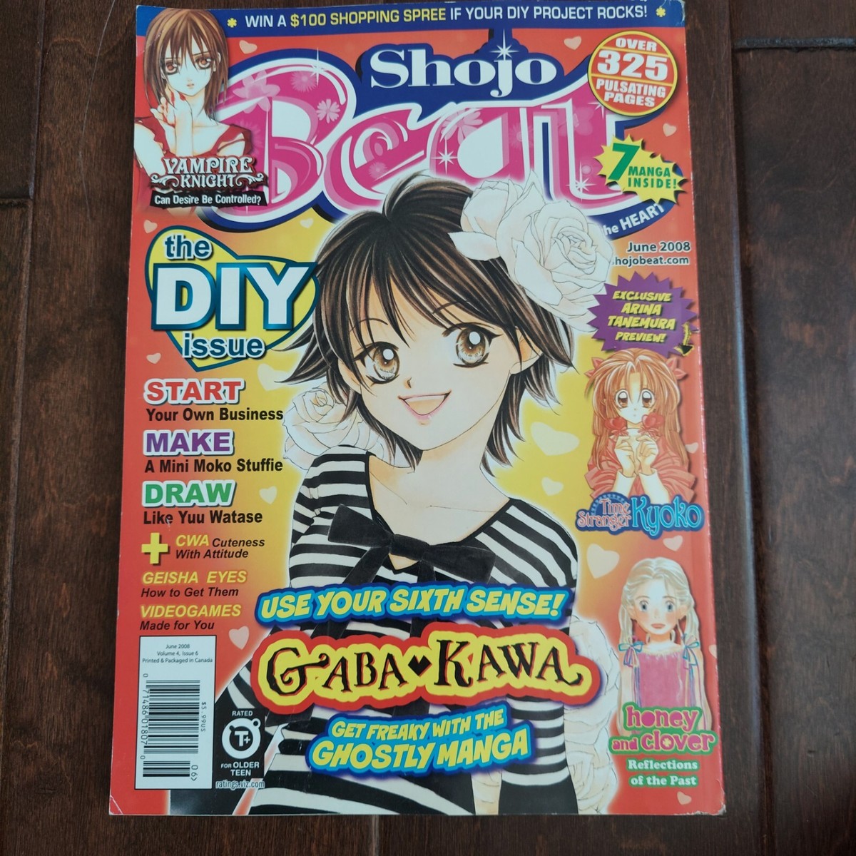 Shojo Beat Manga Magazine - June 2008 Viz Media Anime Gaba Kawa