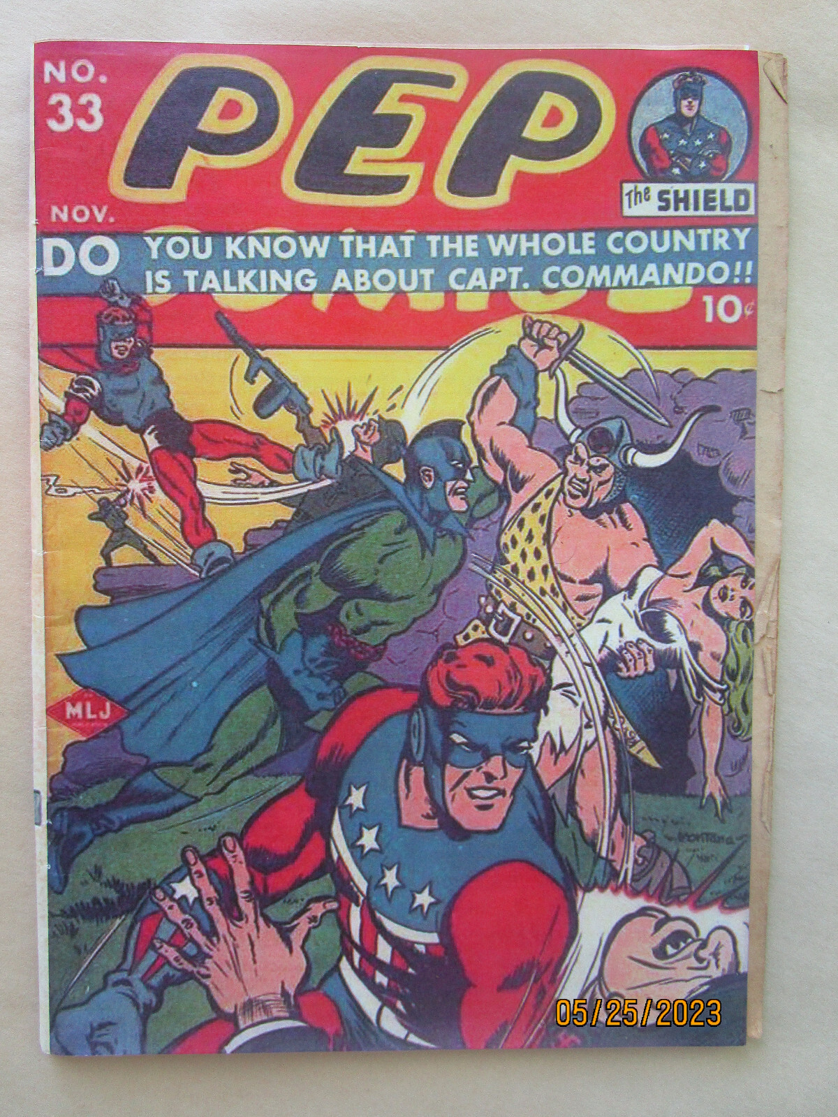PEP COMICS # 33 -  SCARCE - COVERLESS