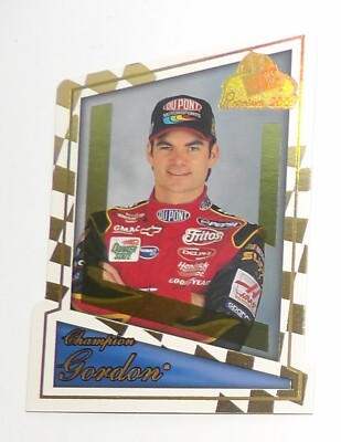 Press Pass Premium 2001  Jeff Gordon Die-Cut #52 Champion NASCAR  Free Shipping