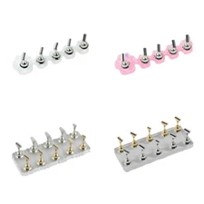 Transparent Acrylic Nail Art Practice Stands Find and Access Tools Easily