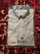NWT NEW RARE Brooks Brothers Oxford Cloth Button Down Dress Shirt USA 15 34
