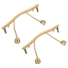 2pcs Gold Metal Rimless Glasses Bridge Frame Nose Pad Insert Pins Eyeglass