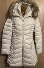New Laundry By Shelli Segal Yvory Quilted Coat Uk10 Small