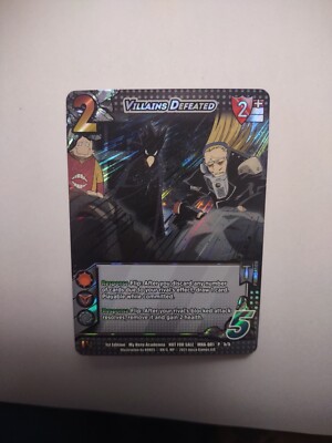  My Hero Academia Card Villains Defeated MHA-Q01 5/5 Promo card NM 1st Edition 