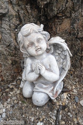 Latex angel mold w plastic backup plaster concrete casting 4.5'' H x 3.5''W