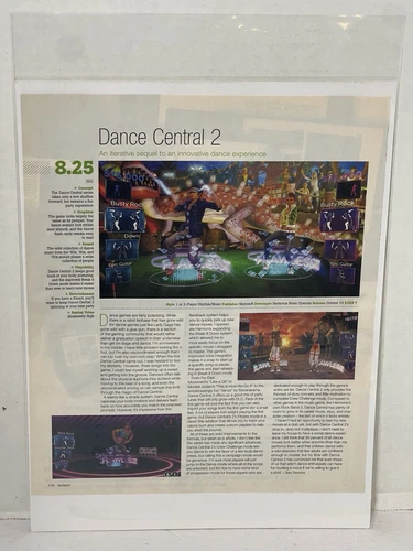 Dance Central 2 Video Game Review Magazine Article Print Ad Wall Art