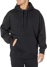 Amazon Essentials Hoodie Mens Medium Black Sherpa-Lined Long Sleeve Drawstring