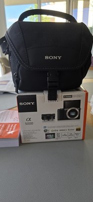 Sony Alpha 5000 ILCE-5000 Weiß 20,1MP Wi Fi Blitz + 16-50mm OSS