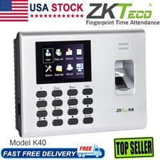 ZKTeco K40 Fingerprint Employees Time Clock Attendance Machine Small Business