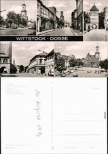 Wittstock Dosse Breitscheid-Straße  Karl-Marx-Straße, Ernst-Thälmann-Platz 1971