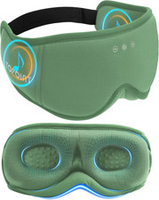 Sleep Mask with Headphones Bluetooth 5.4, 3D Eye Mask Blackout with Soft Bamboo