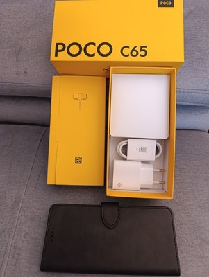 XIAOMI Poco C65 Schwarz, 8GB + 4GB RAM 256GB Speicher, HyperOS + Flip Case