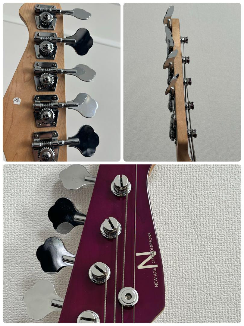 Electric Bass Guitar New Age Chordphone NJB220Q Kurosawa