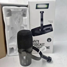 New MV7X Dynamic Podcast XLR Microphone with Voice Isolation
