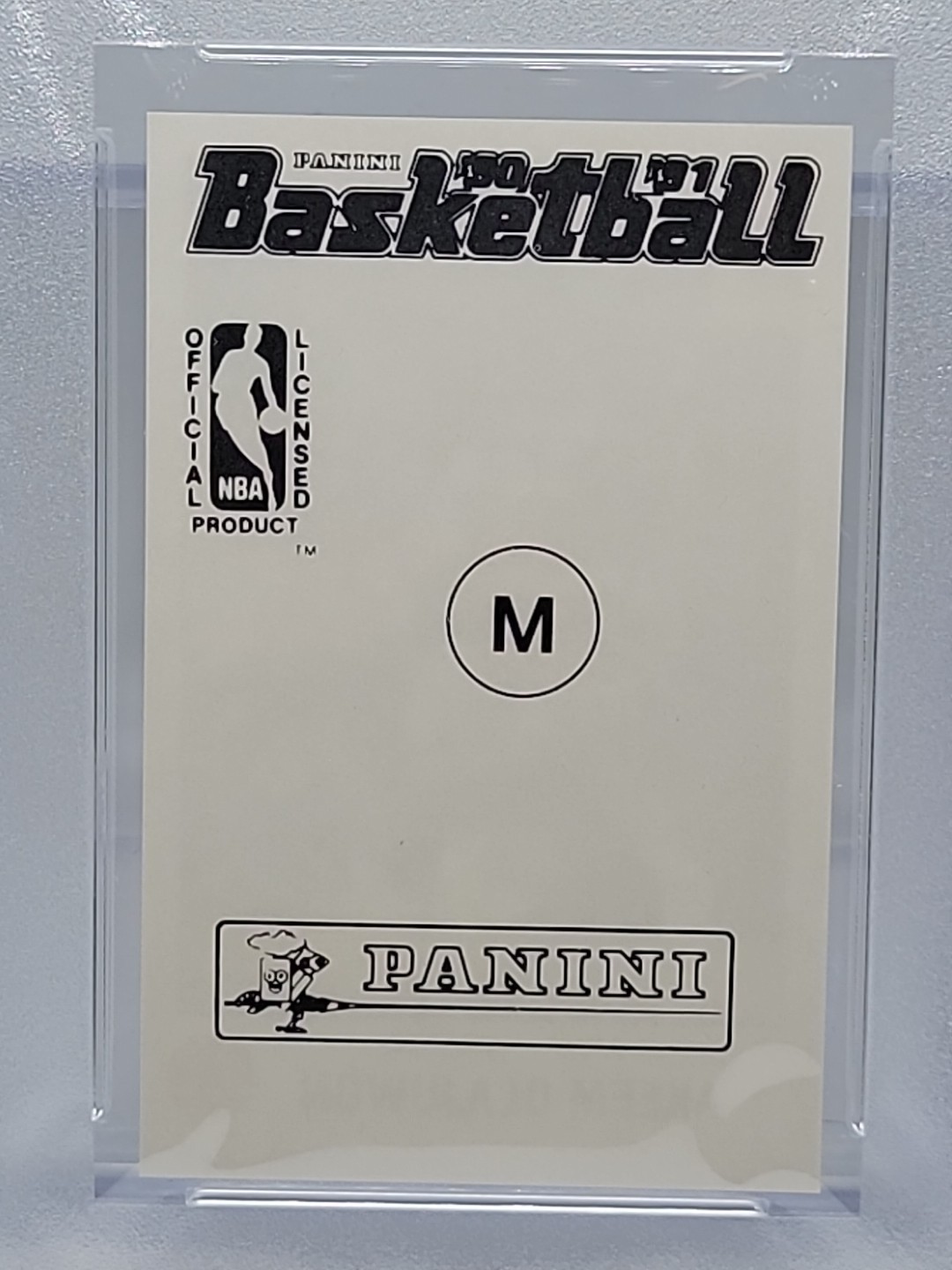 1990 NBA PANINI STICKER AKEEM OLAJUWON #M HAND CUT PSA 9 MINT VINTAGE view 4