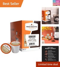 100 Hawaiian Kona, Medium Roast, Kosher, K-Cup Compatible, 24 Pods