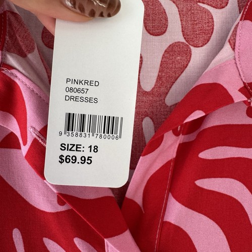 Sportsgirl Sloan Mini Dress Plus Size Sz 18 Bnwt Current Season Tiered Flowy New - Picture 13 of 16