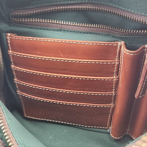 Vintage Latico Brown Leather Satchel Tote Purse – Structured - Organizer Pockets - Picture 7 of 12