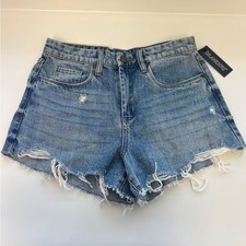 Blank NYC The Barrow Denim Jeans Shorts Cut Off Distressed