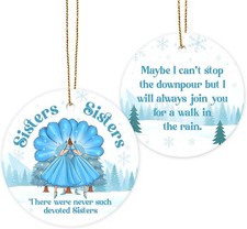 Sister Sentimental Ornament 2025   Devoted Sisters Christmas Multi Color