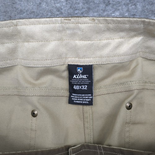 NWT Kuhl Kanvus Jeans Men's 40x32 Dark Khaki Vintage Patina Stretch Canvas NEW - 第 5/13 張圖片