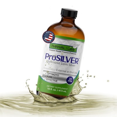 Thrival Labs Ionic Colloidal Silver Liquid 20 PPM Bio Active for Immune Suppo...