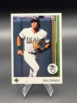 1989 Upper Deck #659 Jose Canseco Blue eagle logo *aab