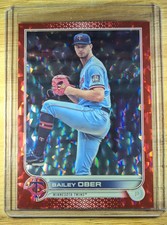 2022 Topps Series 2 Bailey Ober Red /199 Sp Minnesota Twins MLB #590