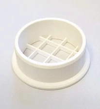 PVC Pipe Cap with Lip, fits Inside Pipes, All Plastic Mesh Screen, Many Sizes